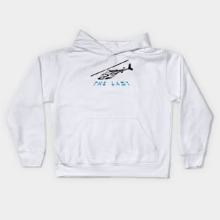 the lady/airwolf Kids Hoodie